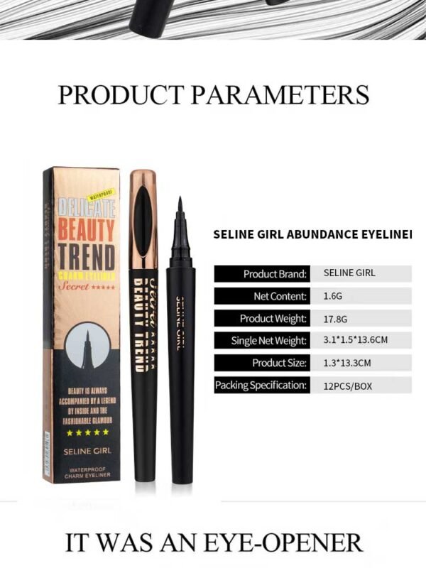 Wholesale SELINE GIRL OEM 24 Hours Last Long Waterproof Eyeliner Gel Creamy Eyeshadow Smooth Thin Liquid Black Eyeliner Pencil For Eye