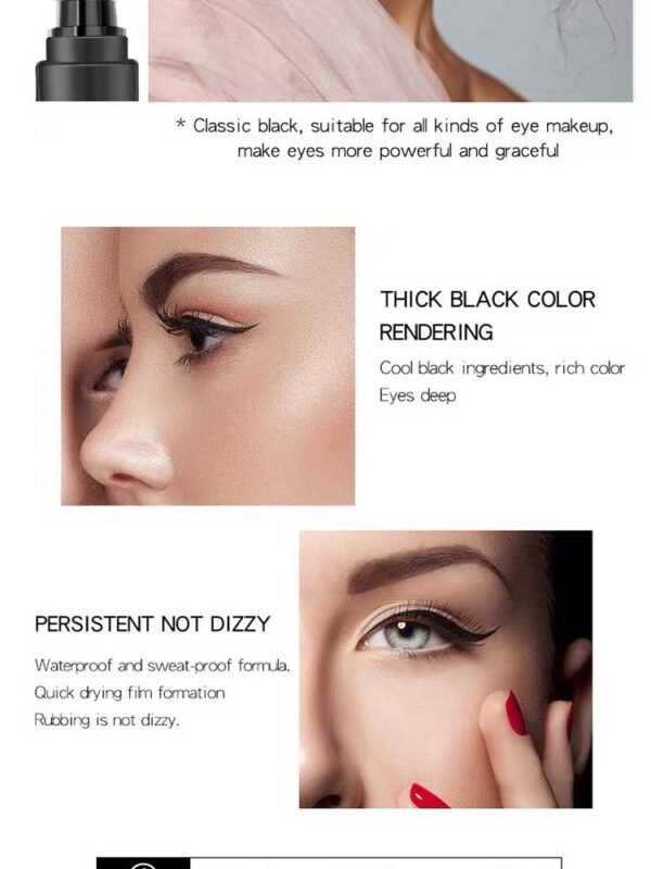 Wholesale SELINE GIRL 24 hours Waterproof and Sweatproof Long-lasting Smudge-free Eyeliner Black Long Lasting Eyeliner - Image 10